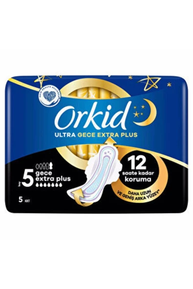 Orkid Ultra Gece Extra Plus 5li ürün görseli 1