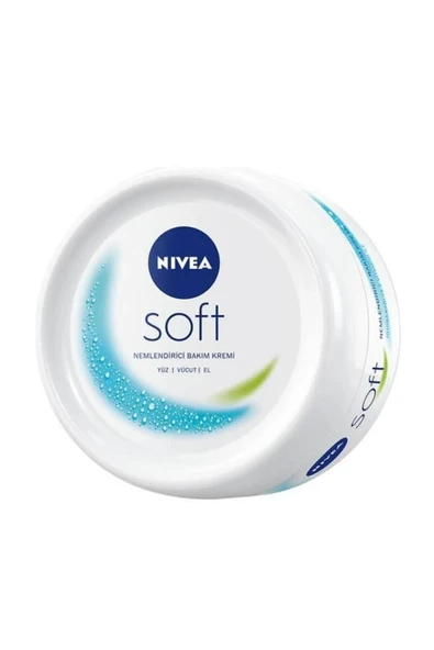 NIVEA Soft Nemlendirici El Yüz ve Vücut Bakım Kremi 100ml, Jojoba Yağı, E Vitamini, Yumuşak Cilt Hissi ürün görseli 1