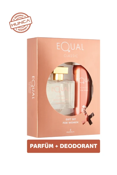 Equal Classic Kadın Parfüm Seti ( Edt Parfüm 75 ml + Deodorant 150 ml ) ürün görseli 1
