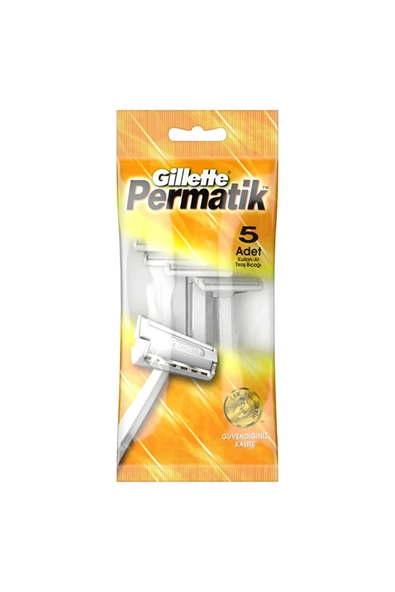 Gillette Permatik 1 Kullan - At Tıraş Bıçağı - 5’li Paket ürün görseli 1