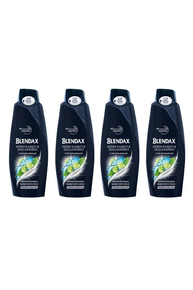 Blendax Men Kepeğe Karşı Etkili Doğal Kil Özlü Şampuan 500 Ml 8690572805695 (4 Adet) ürün görseli 1