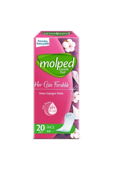 Molped Her Gün Ferahlık Günlük Ped 20'li X 2 ADET ürün görseli 1