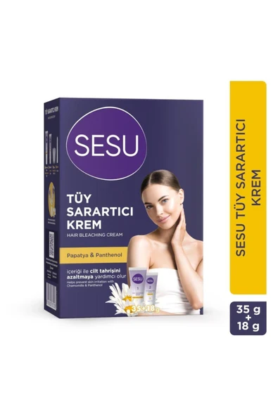 Sesu Tüy Sarartıcı Krem 35 Gr + 18 Gr ürün görseli 1