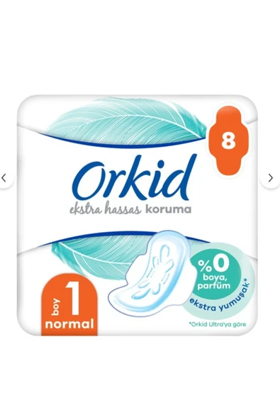 Orkid Extra Hassas Koruma Tekli Normal 8'li ürün görseli 1