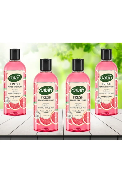 Dalan Fresh Pembe Greyfurt Duş Jeli 500 ml 4 adet ürün görseli 1