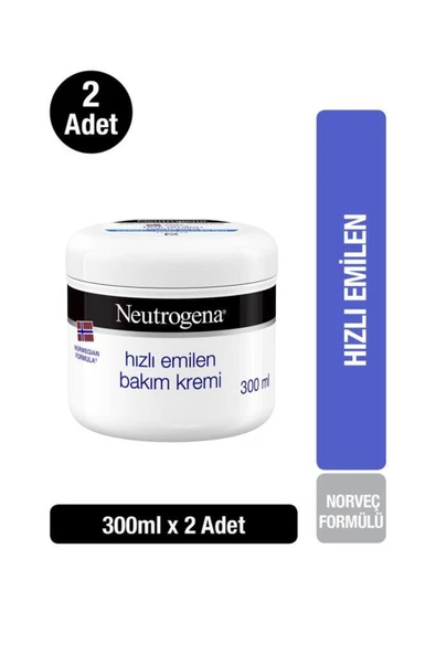 Neutrogena Norveç Formüllü Hızlı Emilen Bakım Kremi 300 MlX 2 Adet ürün görseli 1