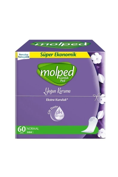 Molped Günlük Ped Süper Ekonomik Yoğun Koruma 60 Lı ürün görseli 1