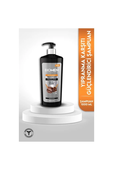 Biomen Professional Kafein&Arjinin Kuru Ve Yıpranmış Saçlar için Şampuan 1000 ml ürün görseli 1