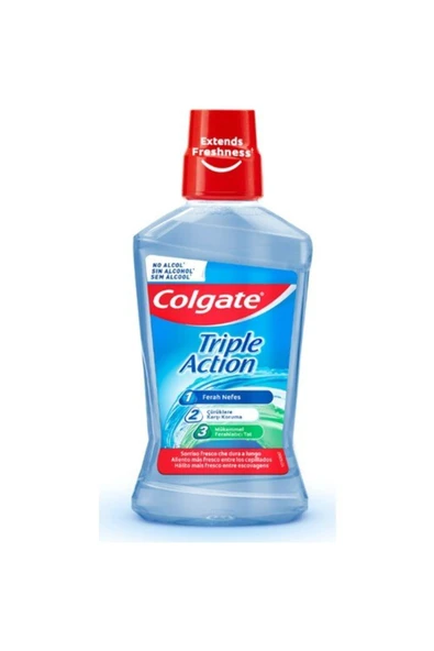 Colgate Triple Action Üçlü Etki Alkolsüz Ağız Çalkalama Suyu 500 ml ürün görseli 1