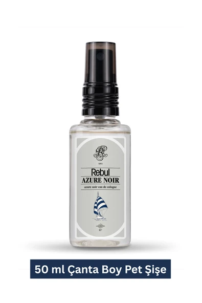 Rebul Azure Noir Edc 50 ml Sprey Pet Şişe Kolonya ürün görseli 1