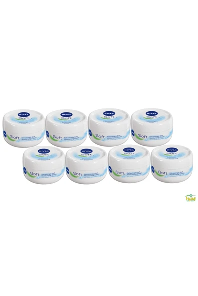 NIVEA Soft 200 Ml Nemlendirici Krem X 8 Adet ürün görseli 1