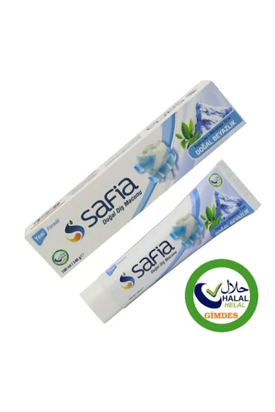 Safia Diş Macunu Yeşilçay + Himalaya Tuzu Komple Helal Sert 100ml ürün görseli 1