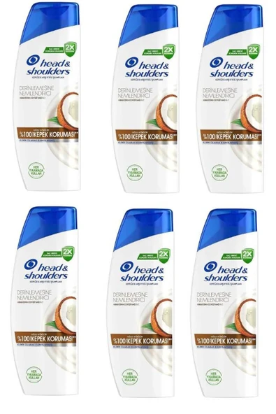 Head & Shoulders Head & Shoulders Şampuan 330 ml 2-1 Derinlemesine Nemlendirci x6 Adet ürün görseli 1
