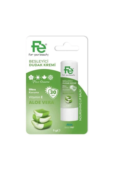 Fe Besleyici Dudak Kremi SPF30 Aloe Vera 5gr ürün görseli 1
