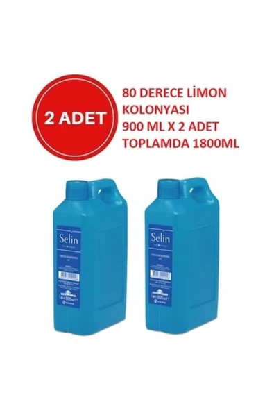 Selim Selin Limon Kolonyası 900 Ml X2 Adet ürün görseli 1