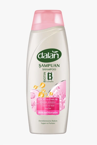 Dalan şampuan güçlü ve parlak bitkisel keratin 450 ml x 6 adet ürün görseli 1