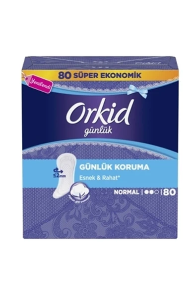 Orkid Günlük Ped Normal Dev Ekonomi Paketi 80li ürün görseli 1