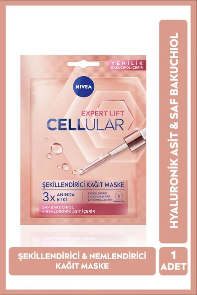 NIVEA 10 Dakika Kağıt Maske Hyaluron Cellular Filler Dolgunlaştırıcı 28 gr ürün görseli 1