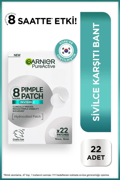 Garnier Pimple Patch 22'li Sivilce Bandı / Hidrokolloid Bant / Akne Karşıtı 22li Bant ürün görseli 1