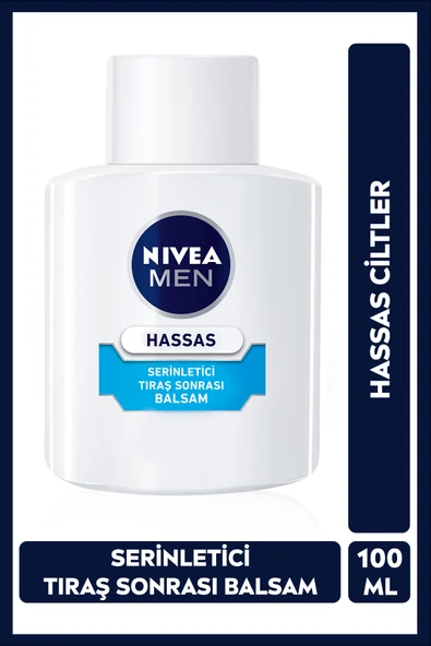 NIVEA MEN Erkek Hassas Ciltlere Özel Tıraş Sonrası Balsam 100ml, Serinletici, Yanma ve Kızarıklık Karşıtı ürün görseli 1
