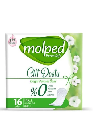 Molped Pure Soft Günlük Ped İnce 16lı ürün görseli 1