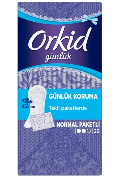 Orkid Günlük Koruma Günlük Ped Normal 28'li ürün görseli 1