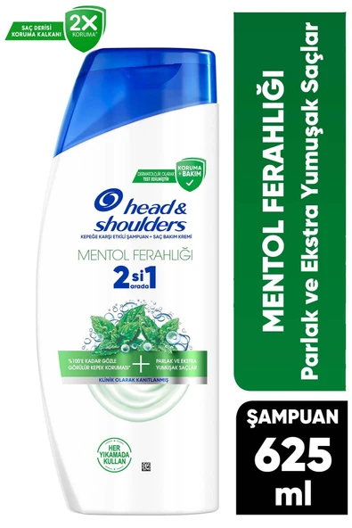 Head & Shoulders Mentol Ferahlığı 2si1 Arada Şampuan 625 ml ürün görseli 1