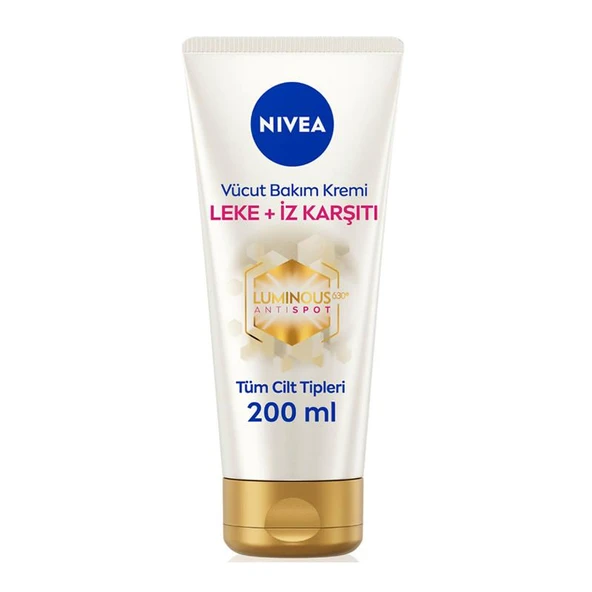Nivea Luminous 630 Leke ve İz Karşıtı Vücut Bakım Kremi Çatlak ve Güneş Lekesi 48 Saat Nem 200 ml ürün görseli 1