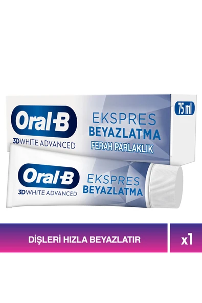 Oral-B Pro 3D White Advanced Ekspres Beyazlatma Ferah Parlaklık Diş Macunu 75 ml ürün görseli 1