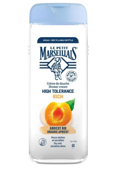 Le Petit Marseillais High Tolerance Organik Kayısı Duş Jeli 400 ml ürün görseli 1
