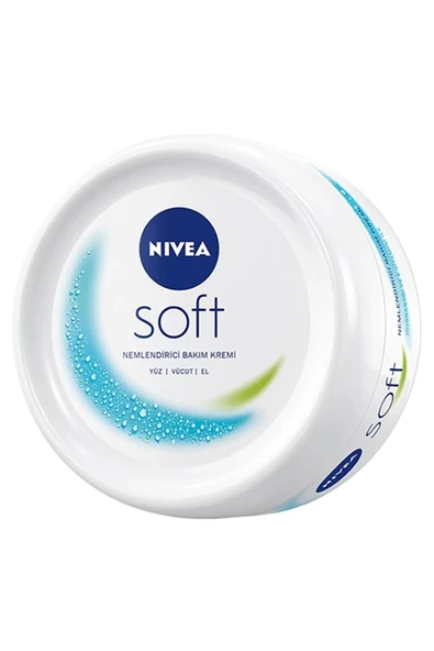NIVEA Soft Nemlendirici Vücut Bakım Kremi 200ml, Jojoba Yağı, E Vitamini, Yüz Vücut El, Yumuşak Cilt Hissi ürün görseli 1
