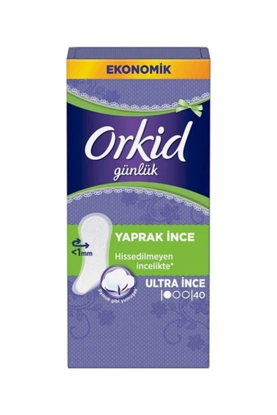 Orkid Yaprak Günlük Ped Normal Ekonomik Paket 40lı ürün görseli 1