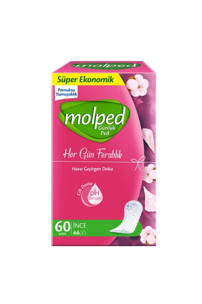 Molped Daily Care Light Normal Günlük Ped 60 Adet- ürün görseli 1