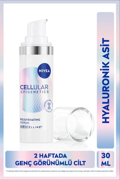 NIVEA Cellular Epigenetics Rejuvenating Yaşlanma Karşıtı Cilt Serumu 30ml,Dolgunlaştırıcı,Hyaluronik Asit ürün görseli 1