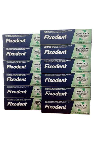 Fixodent COMPLETE GÜÇLÜ TUTUŞ EXTRA FERAH AROMA PROTEZ YAPIŞTIRICI KREM 47 GR X 12 ADET ürün görseli 1