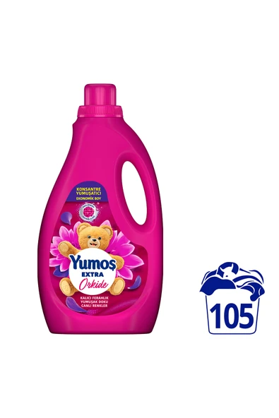 Yumoş Extra Konsantre Çamaşır Yumuşatıcısı Orkide 105 Yıkama 2520ml x1 ürün görseli 1