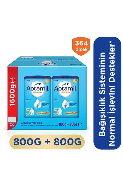 Aptamil 5 Prebiyotikli Çocuk Devam Sütü 800 X 2 Adet 1600 Gr ürün görseli 1