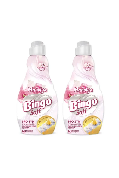 Bingo Soft Konsantre Çamaşır Yumuşatıcısı Manolya 1440 ml X 2 Adet ürün görseli 1