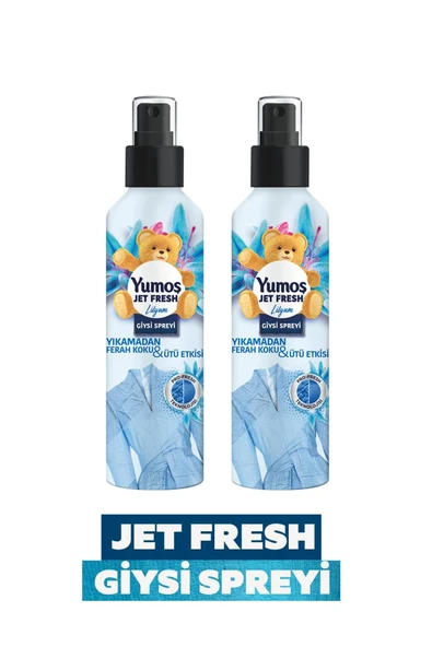 Yumoş Jet Fresh Ütü Etkisi Giysi Spreyi Lilyum 200 ml x 2 ürün görseli 1