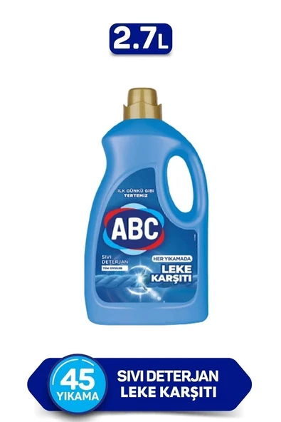 ABC Leke Karsıtı Sıvı Çamaşır Deterjan 2,7 Lt ürün görseli 1