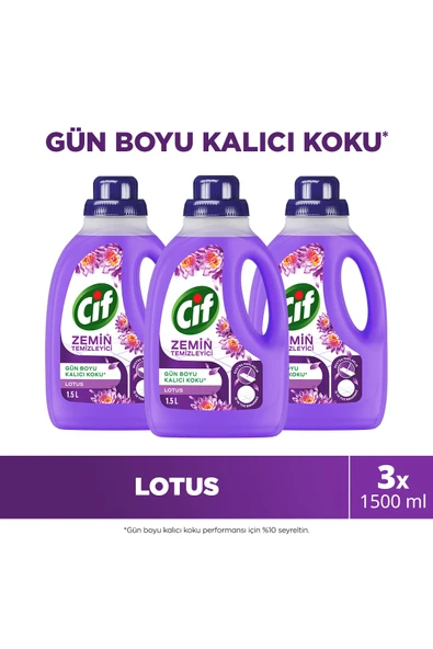 Cif Zemin Temizleyici Lotus 1500 ml x3 ürün görseli 1