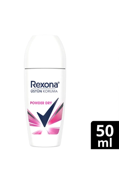 Rexona Üstün Koruma Kadın Roll On Deodorant Powder Dry 72 Saat Kesintisiz Koruma 50 ml ürün görseli 1