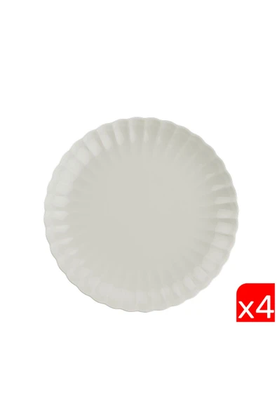 Kütahya Porselen Bone Luz Krem Servis Tabağı 27cm 4 lü ürün görseli 1