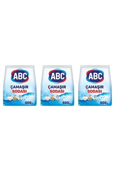 ABC Çamaşır Sodası 500 Gr. 3 Adet ürün görseli 1