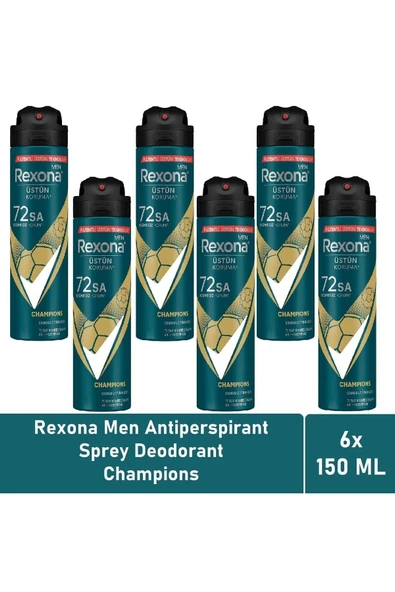 Rexona Men Deodorant Champions 150 ML - 6'lı ürün görseli 1