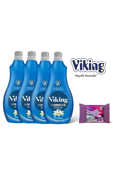 Viking Technopower 1440 Ml Therapy Yumuşatıcı 4 Adet + Magic Sünger ürün görseli 1