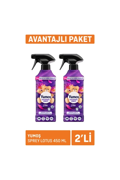 Yumoş Sprey Lotus 2 x 450 Ml ürün görseli 1