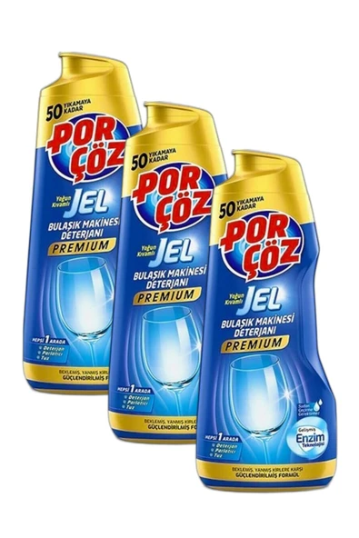 Porçöz 900 Ml Jel Bulaşık Deterjanı Premium x3 Adet ürün görseli 1