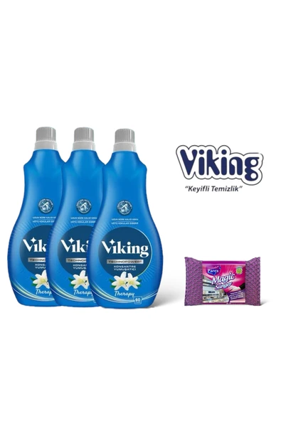 Viking Technopower 1440 ML Therapy Yumuşatıcı 3 Adet + Magic Sünger ürün görseli 1