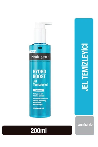 Neutrogena Hydro Boost Water Jel Yüz Temizleyici Parfümsüz 200ml ürün görseli 1